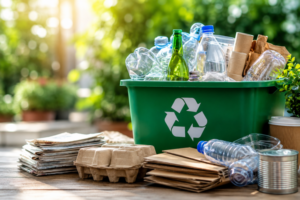 Recyclen in het zonlicht